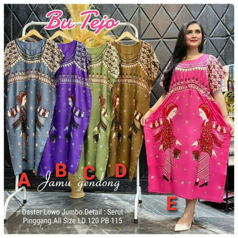 Daster Lowo Jumbo Kekinian,Daster lowo Jumbo Bu Tejo Jamu Gendong