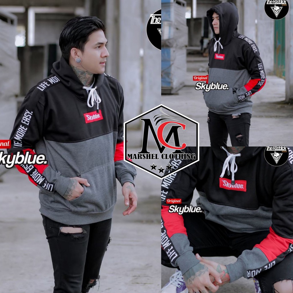 RCL - Jaket Sweater Skyblue 3D Series SKYBLUE™ Original Switer Pria | Sweater Cowok ORIGINAL RIDDICK