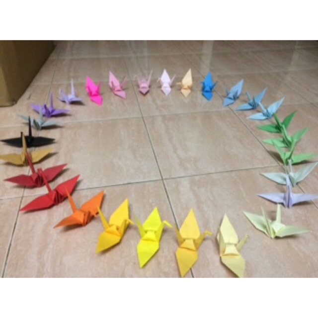 

Origami Orizuru 折鶴/ crane / burung bangau souvenir 20 cm