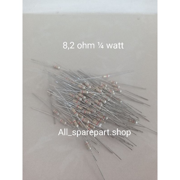 Resistor 8,2ohm 1/4 watt 10pcs