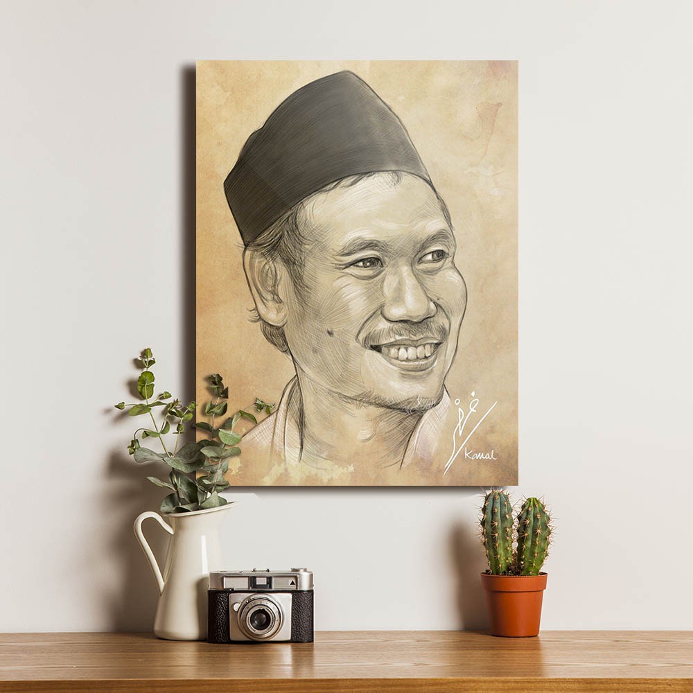 Gus Baha Poster Kayu Dekorasi Hiasan Pajangan Dinding Walldecor