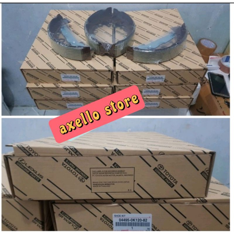 Kampas rem belakang Hilux diesel Fortuner diesel brake shoe hilux