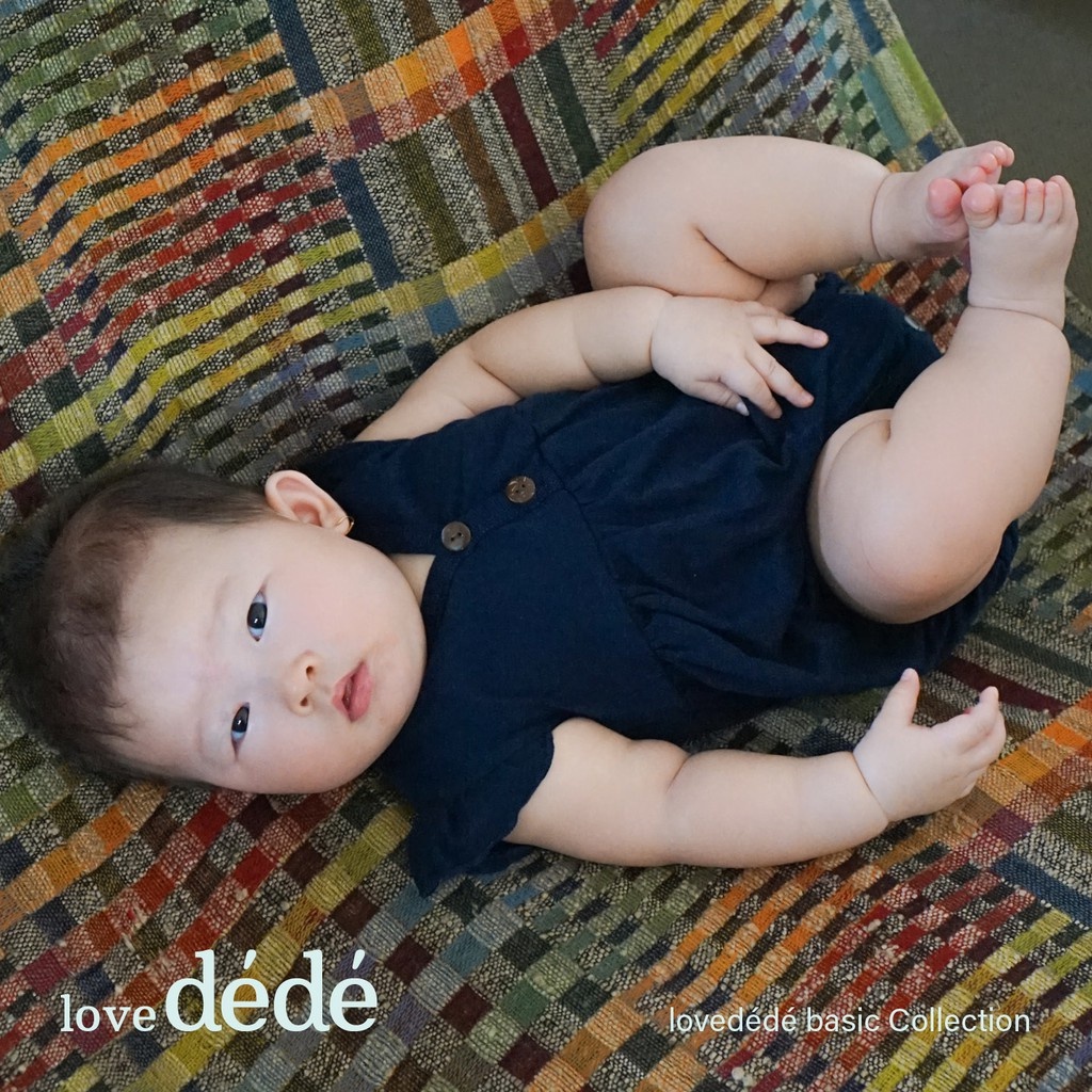 Lovedede - Kila Romper - Jumper Romper Bayi Perempuan Polos NB-12 bulan