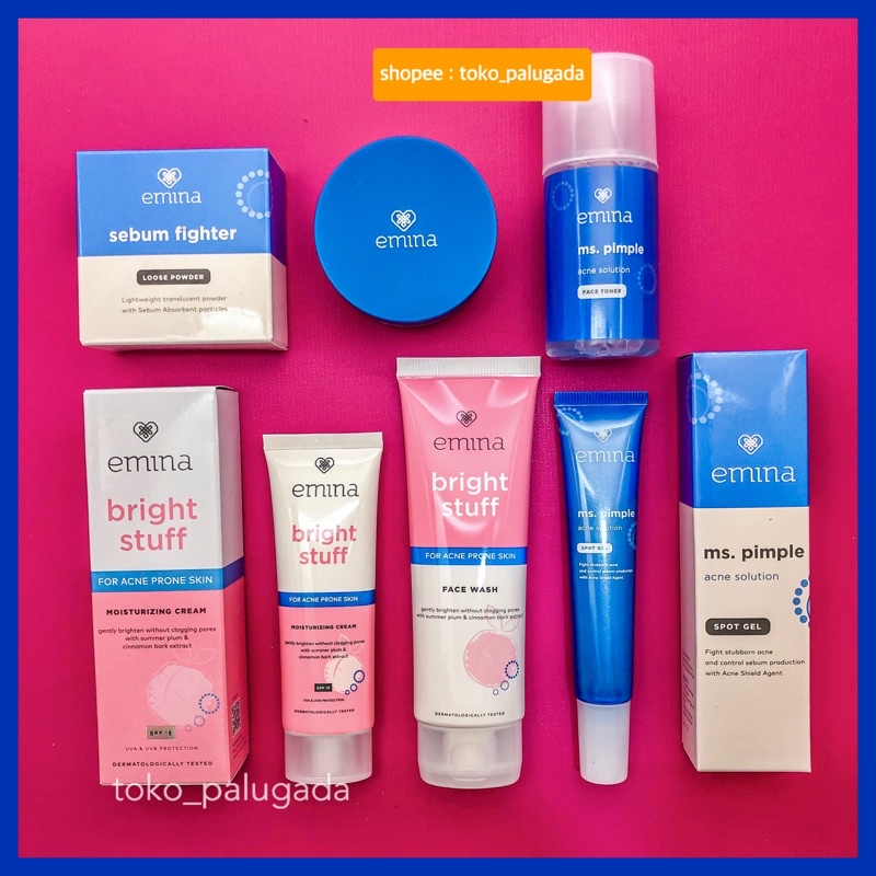 Emina Bright Stuff Acne Prone Package + Ms Pimple