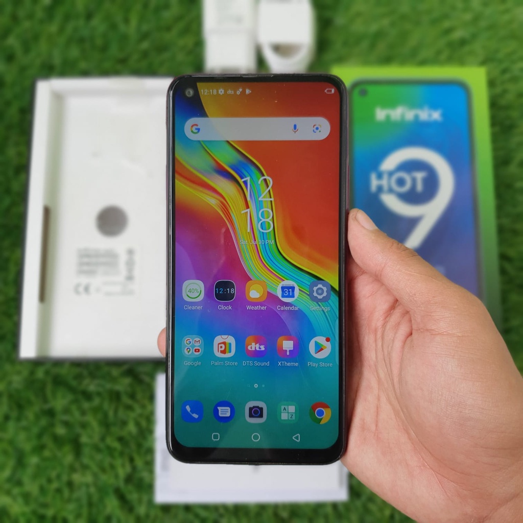 HANDPHONE INFINIX HOT 9 4/128GB SECOND SEKEN BEKAS MURAH