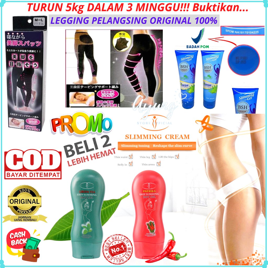[COD] CREAM PELANGSING PEMBAKAR LEMAK PERUT AICHUN SLIMMING HOT GEL CREAM DIET DETOX BODYGOALS ORIGI