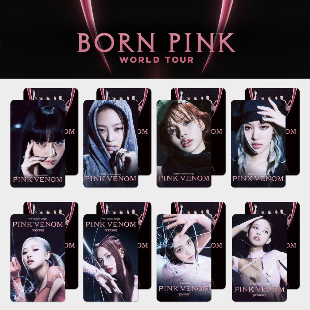 Mxbeauty PINK VENOM Photocards Fashion High Quality Cetak Album Baru Kartu Lomo LISA JENNIE ROSE LISA Postcard