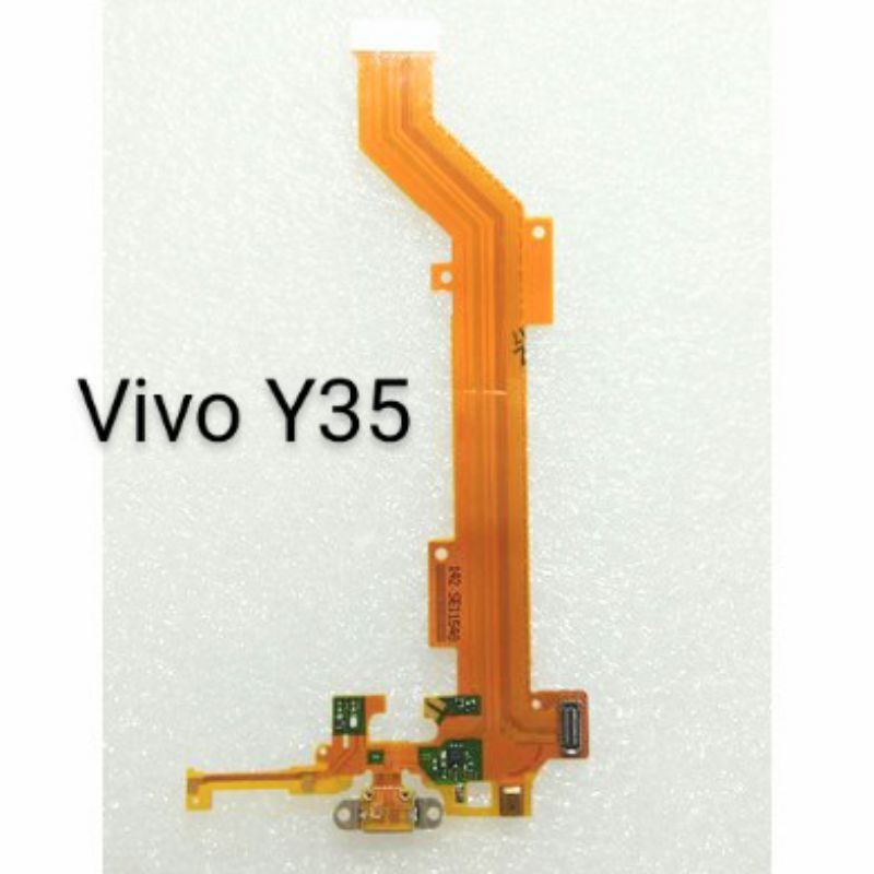 Flexible Charger Vivo Y35 | Vivo Y 35 Connector Carger PCB Charger UI+ Konektor Cas Plug In Mic Original