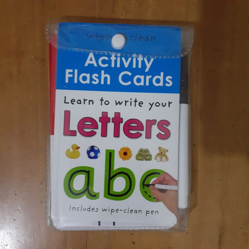 Priddy - Wipe & Clean Activity Flash Cards - Learn To Write Your Letters ABC - Buku Impor / Buku BBW