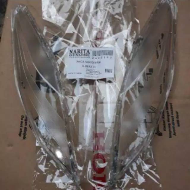 mica lampu sen depan 1 set kanan kiri BEAT F1