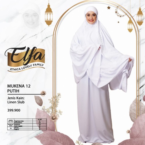 MUKENAH TERBARU 2021 ETHICA 12 PUTIH