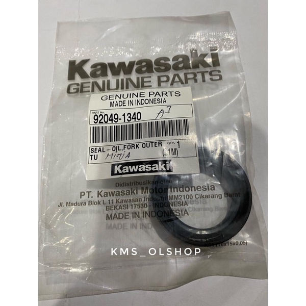 Seal Sil Karet Shock Shok Sok Depan Ninja R / KLX Original Kawasaki 92049-1340