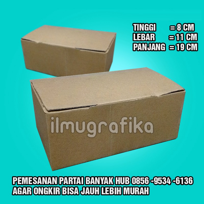 

Kardus Box Packing dus Packaging polos ( box sepatu ) 8x11x19cm