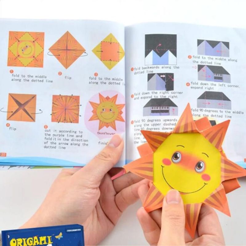 hokkiterus21 ⭐⭐⭐⭐⭐ORIGAMI 3D 3D Kertas Seni Melipat Warna 3 dimensi Mainan Edukasi Anak O005