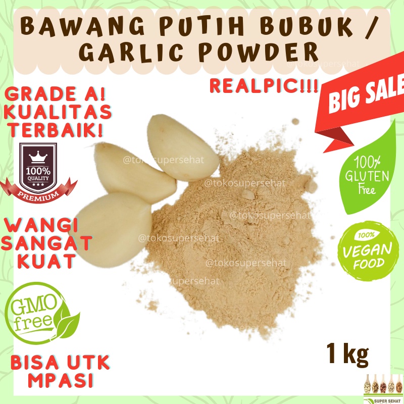 

GARLIC POWDER 1KG PREMIUM / BAWANG PUTIH BUBUK 1 KG PREMIUM