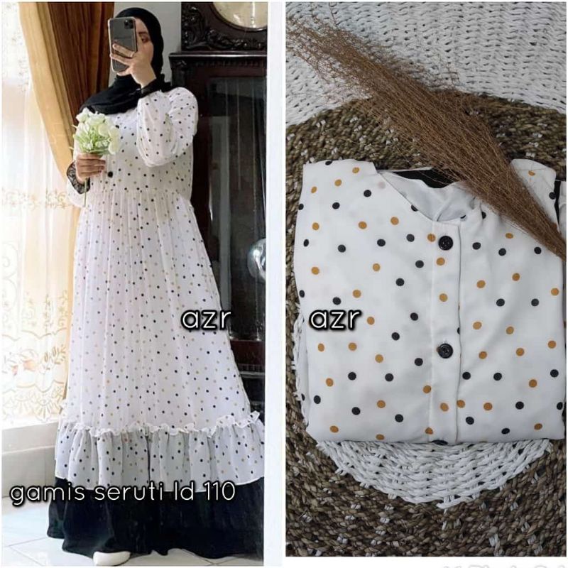 GAMIS CERUTY POLKADOT/GAMIS CERUTY BABYDOLL/GAMIS CERUTY TERKINI 2021/GAMIS CERUTY WANITA/JUMBO