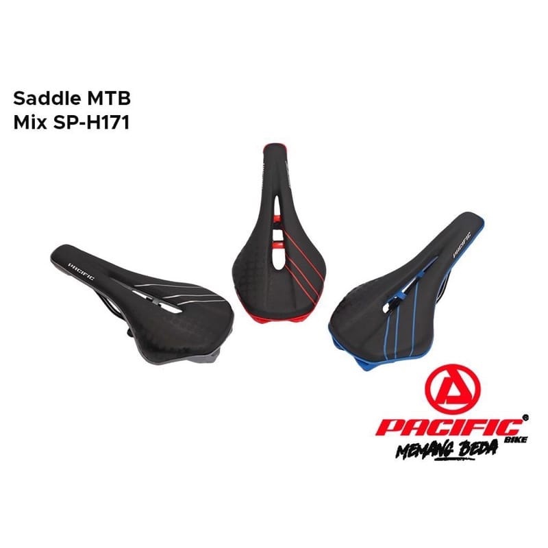 Sadel Sepeda Pacific Ukuran Sepeda MTB 24/26/27,5 H-171 (Lubang)