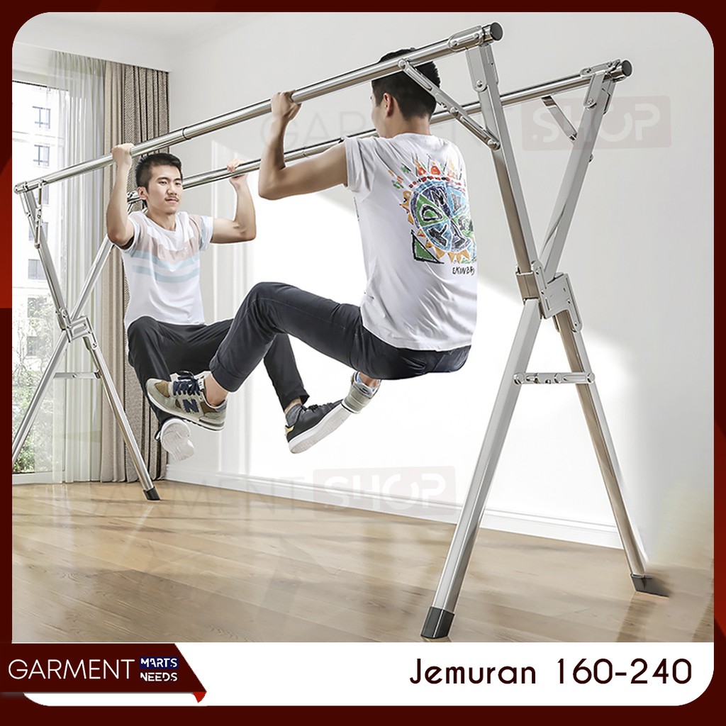 (4KG) SHENAR JEMURAN BAJU / JEMURAN HANDUK LIPAT / JEMURAN STAINLESS STEEL / JEMURAN ANTI KARAT