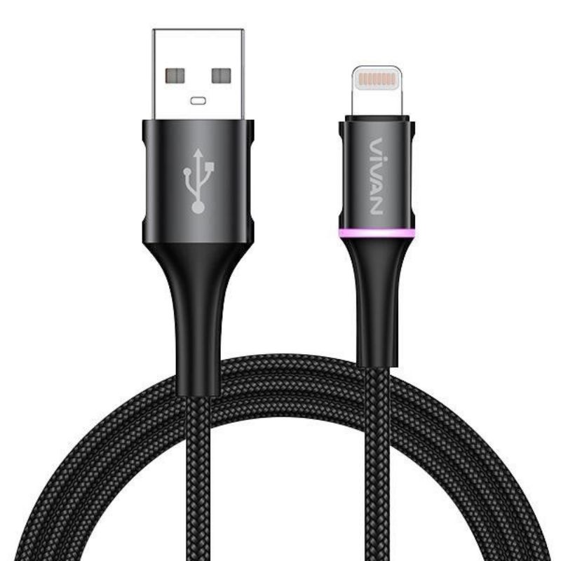 [VIVAN V-DL] Kabel Data Usb Lightning/Iphone 2.4A Quick Charge iPhone 6 6s 6+ 7 7+ 8+ X XR XS