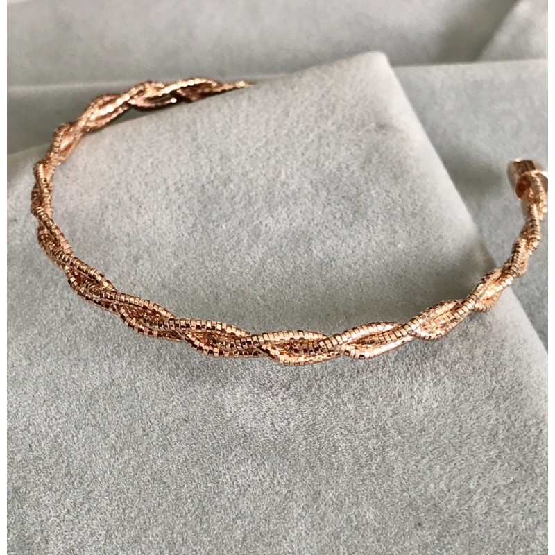 Gelang lilit Emas asli kadar 750 rose gold
