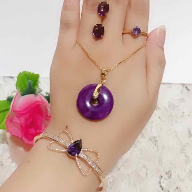 set giok ungu kalung giok asli 88