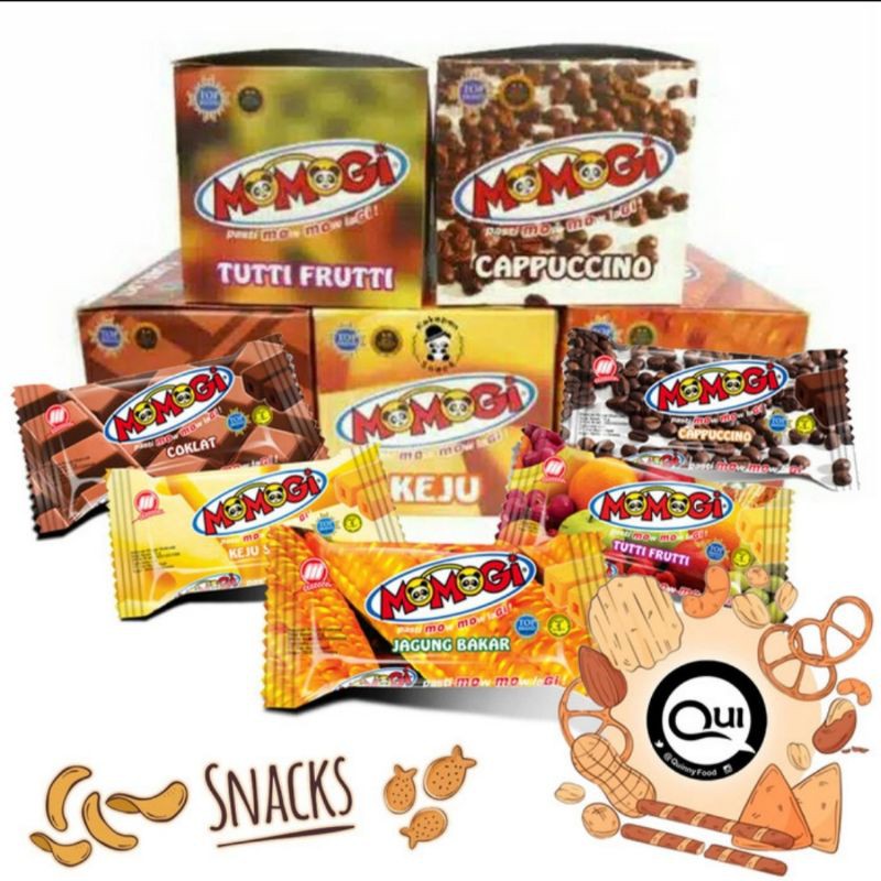 

Momogi snack 1 dus isi 20pc x 8gr