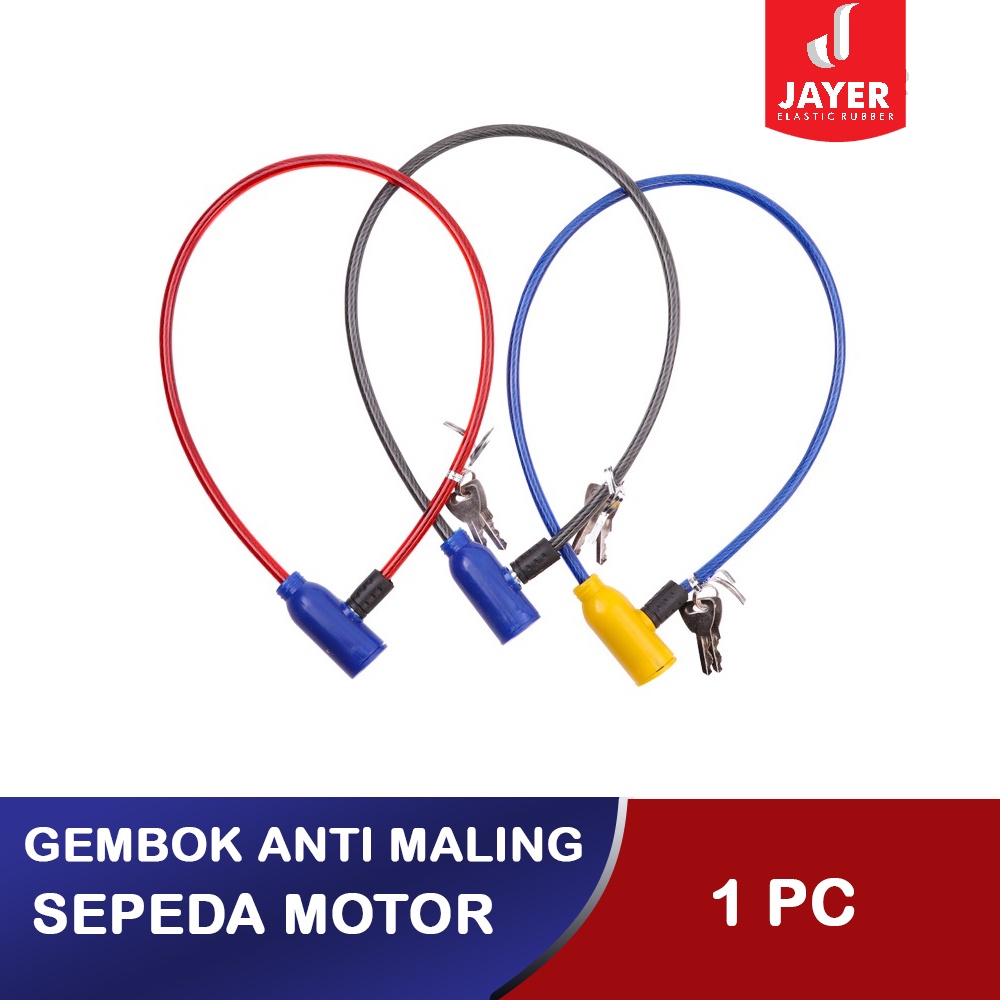 Kunci Gembok Sepeda / Tali kabel Sling Gembok sepeda