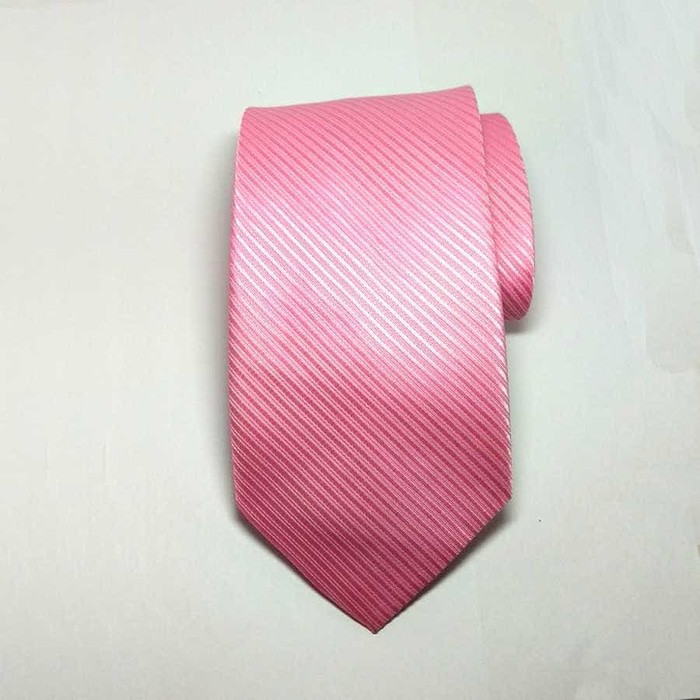 Dasi IMPORT Panjang Pria Pink Lebar 3 Inch Motif Garis Salur Setelan Kerja kantor 7.5 cm Polos Warna