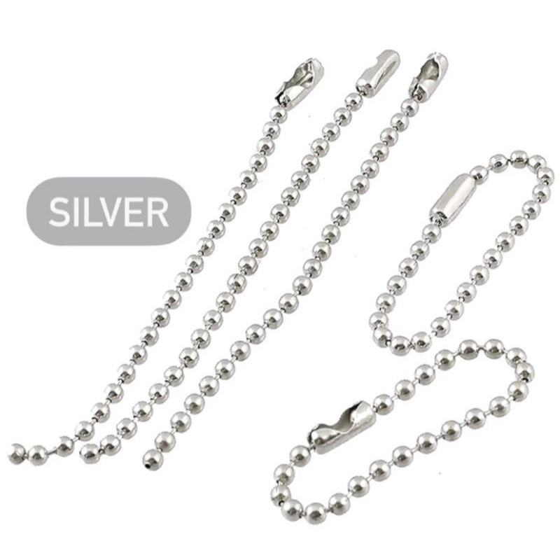 

Rantai hang tag /satuan rantai kuku nikel biji lada /gantungan