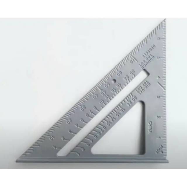 

Speed Square Penggaris Siku Segitiga Woodworking 7 inch