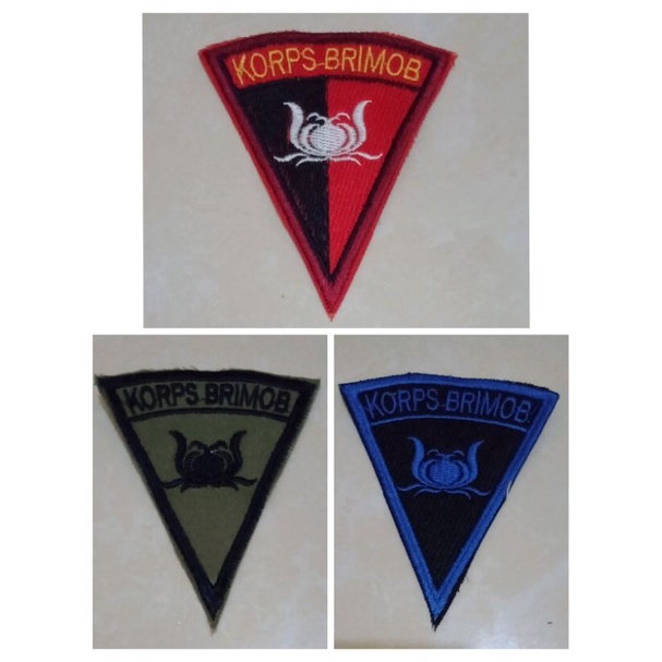 bet bordir seragam PDL KORPS BRIMOB