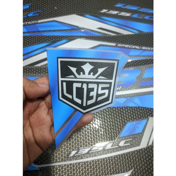 Striping transparan yamaha mx new 135 biru