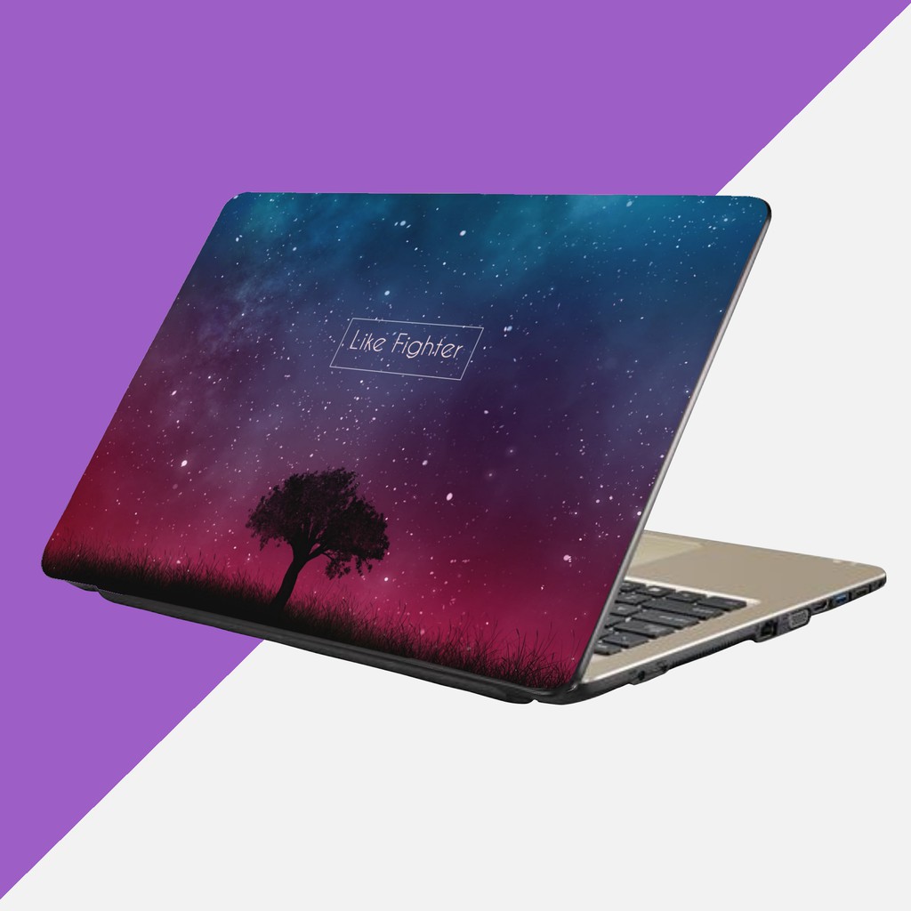 Garskin Laptop Galaxy Custom Nama (Untuk Semua Jenis