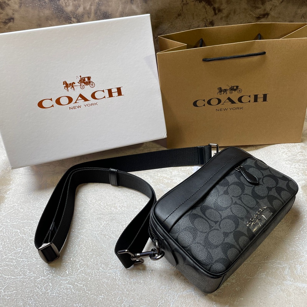 Tas COACH Academy Graham ORIGINAL / Tas Selempang Pria Sling Bag Crossbody Handbag Pria