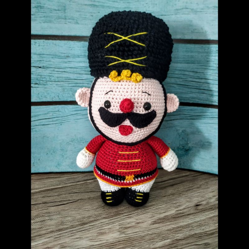 Amigurumi Boneka Handmade Rajutan Tin Soldier