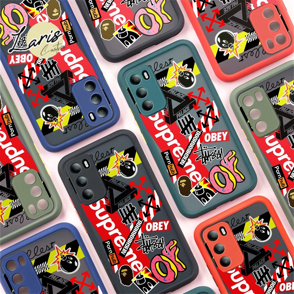 Case Motif STICKER RED VIVO Y91C Y1S Y30 Y50 Y51 Y53S Y53 Y71 Y83 Y81 Soft Case Aero Bumper Kesing