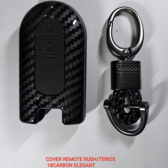 cover casing kesing carbon KUNCI REMOTE mobil daihatsu all new terios 2018 hitam