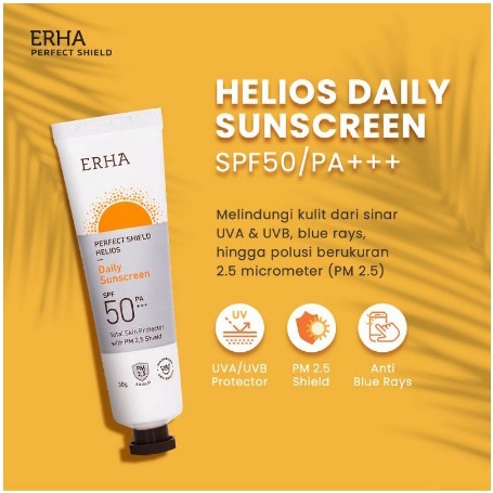 ✨SHASYA✨ ERHA Perfect Shield Helios SPF50/PA+++ 30g - Daily Sunscreen