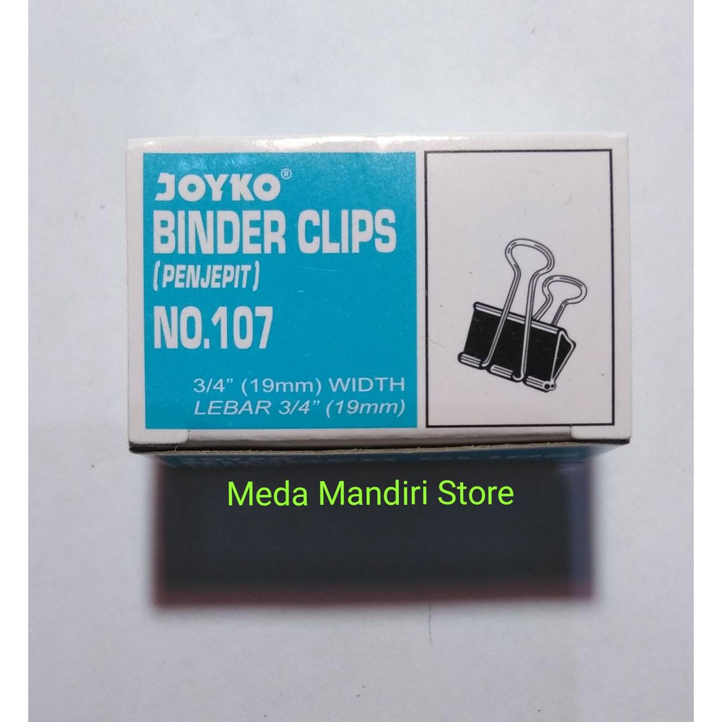 

Binder Clip 107 Joyko / Paper Clip / Penjepit Kertas