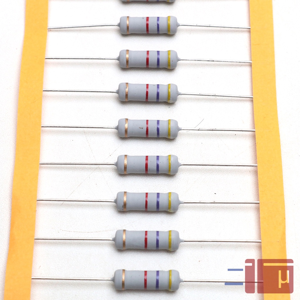 Resistor 4K7 4.7K 2W Metal Oxide 5% Taiwan Kaki Tembaga