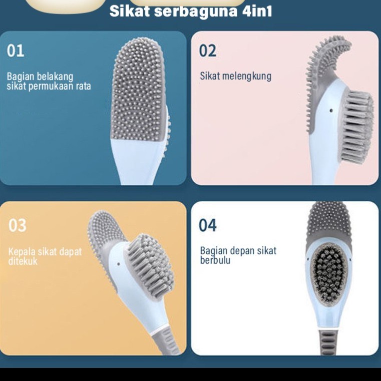 Sikat Pembersih Toilet bentuk Bebek 4 in 1