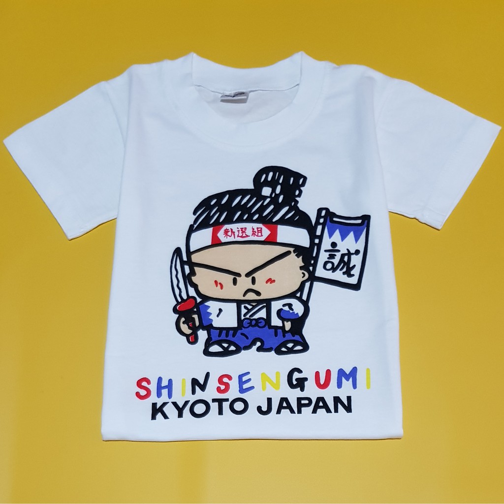 Baju Kaos Baby Negara Jepang Kyoto "SHINSENGUMI" Cotton Lucu