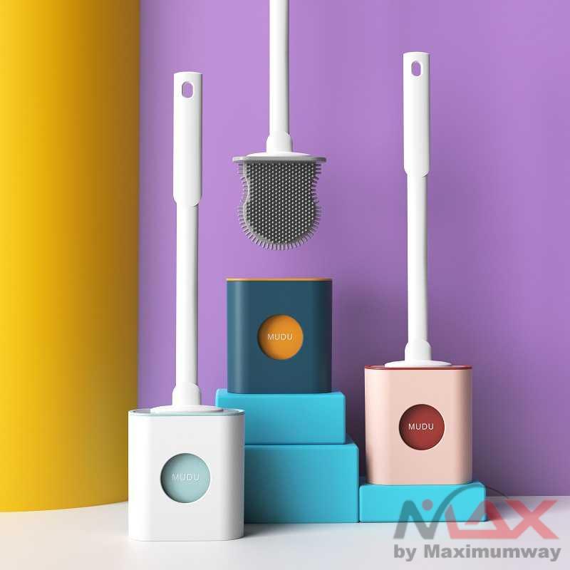 MUDU Sikat Toilet WC Brush with Quick Drying Holder Base - KT-909 Warna Hijau