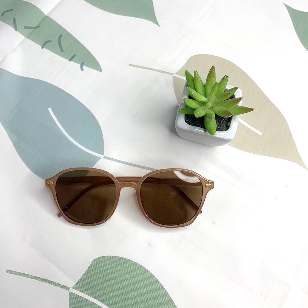 T&amp;Y Kacamata Wanita Hitam Korea Fashion Retro 6502 Kaca Mata Ulzzang Vintage Sunglasses Pantai Korean Impor Murah