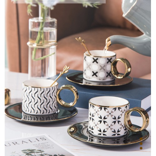 Nordic XOXO Coffee Cup Saucer spoon