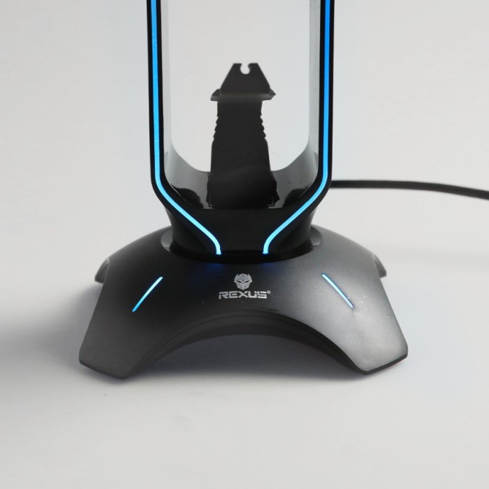 Rexus Bungee J3 RGB Headset Stand with USB Hub