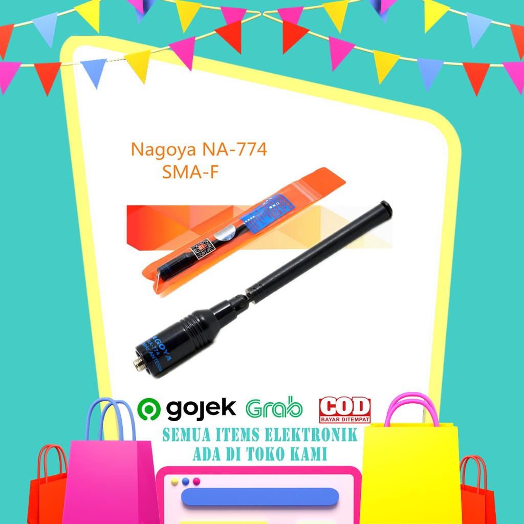 RWTH04BK - NAGOYA Antena Dual Band NA-774 for Walkie Talkie Taffware Pofung Baofeng UV-5R UV-5RE