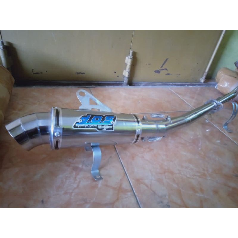 knalpot racing dos Supra Vega karisma Revo smash Shogun astrea