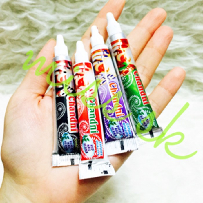 Box Besar isi 12 pc CHANDNI HENNA Nail Art Colour BPOM (pacar kuku