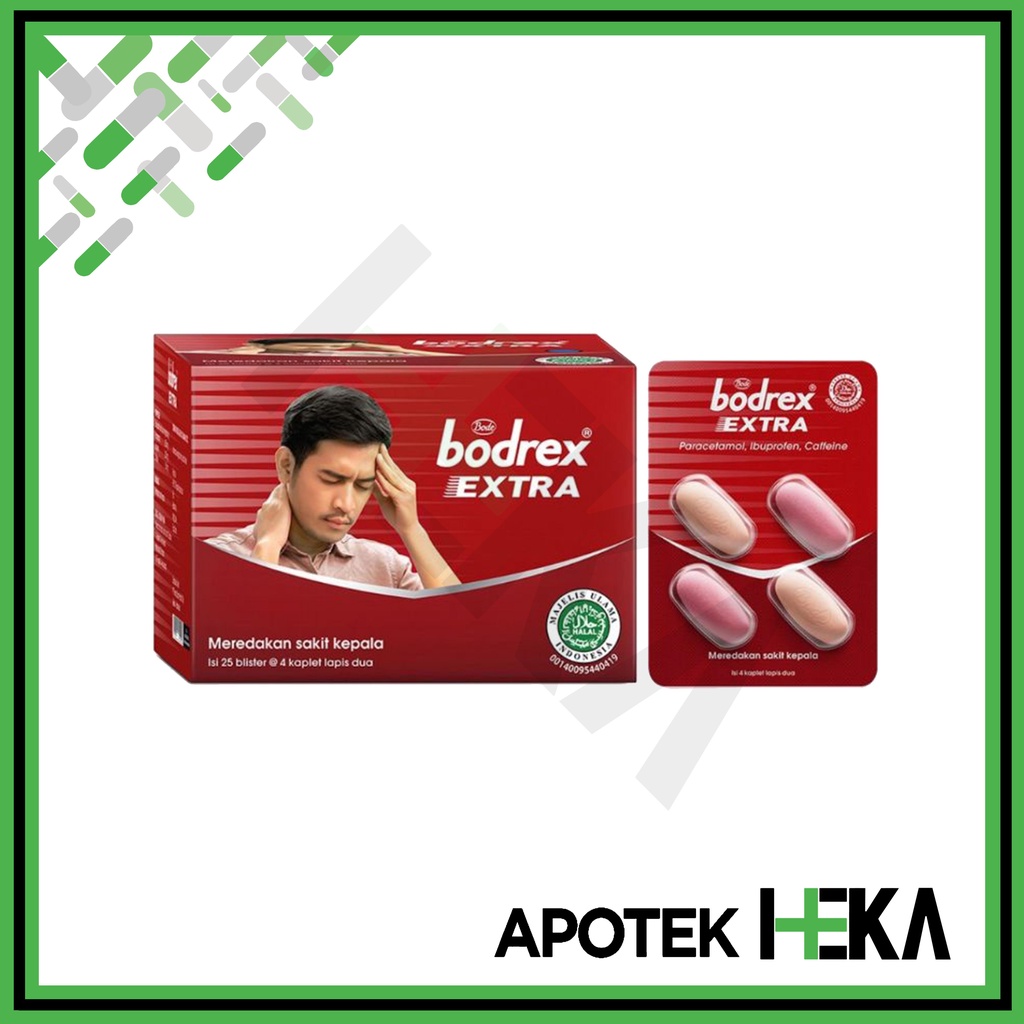 Bodrex Extra Box isi 25x4 Tablet - Meredakan Sakit Kepala (SEMARANG)